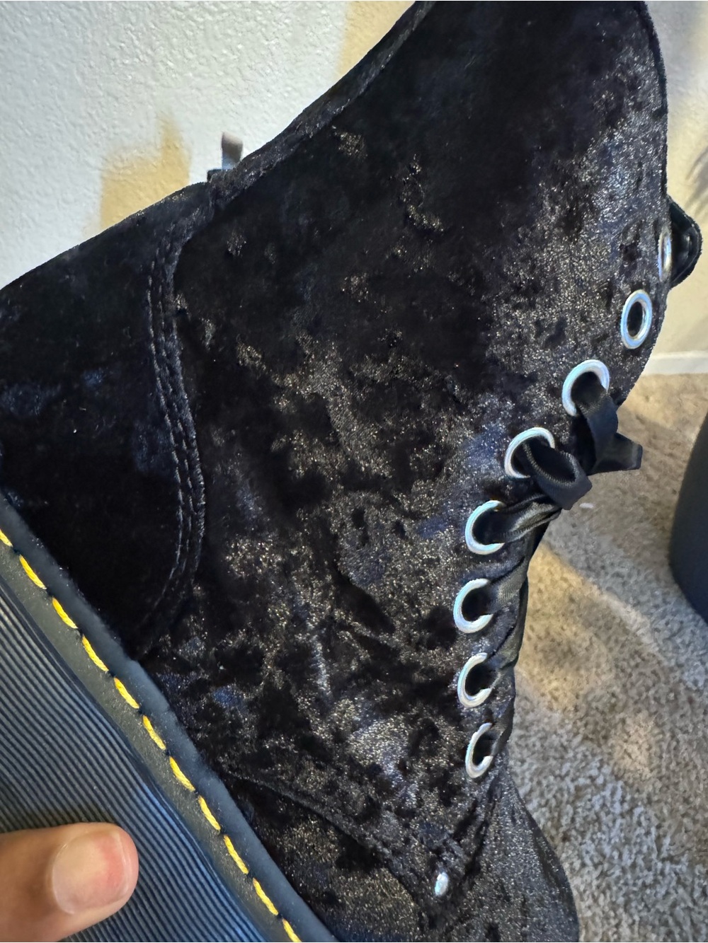Dr. Martens Vegan Jadon Max Platform Boot - Black - Picture 3 of 6
